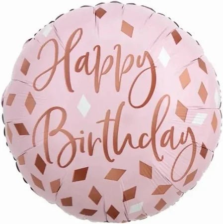Blush Birthday Balloon - Small 17"