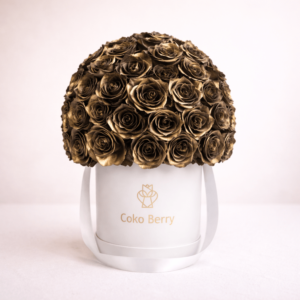 Special Black Roses Dome Box
