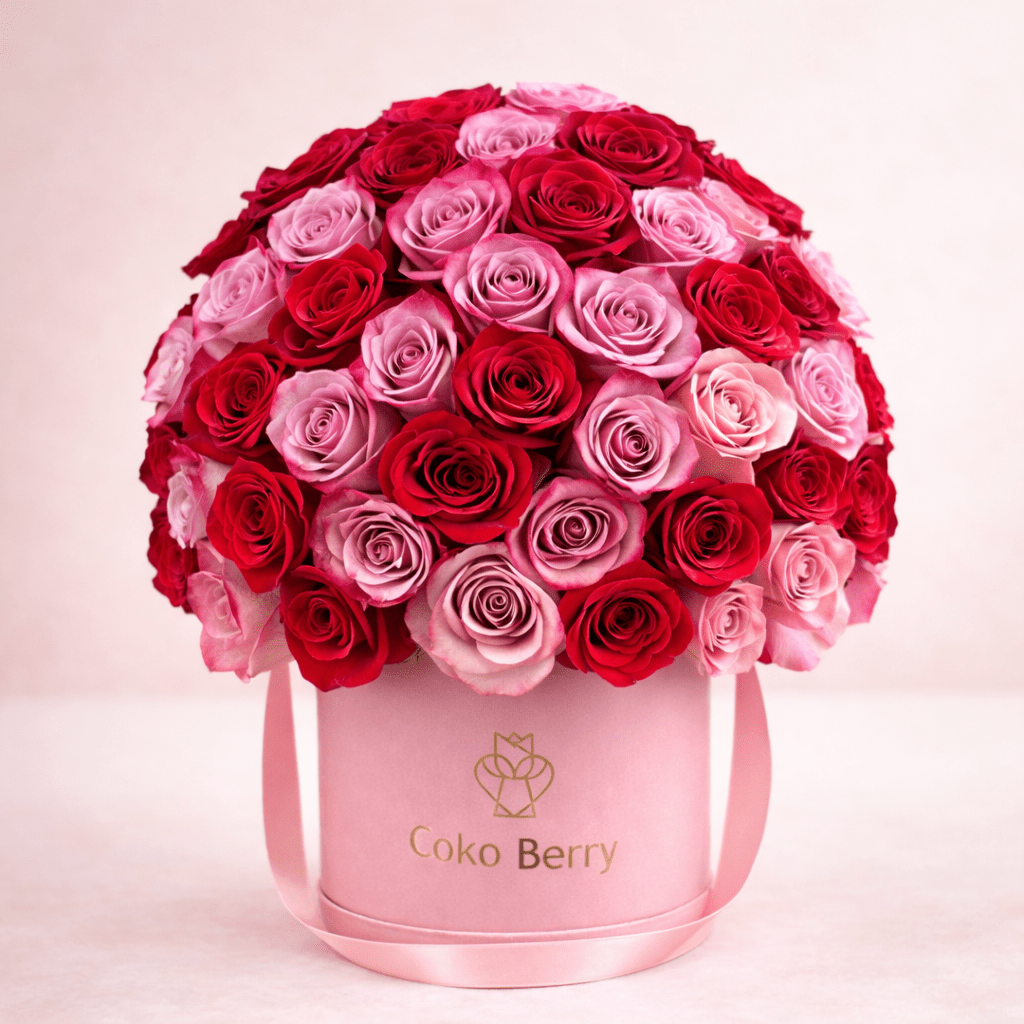 Purple and Red Roses Dome