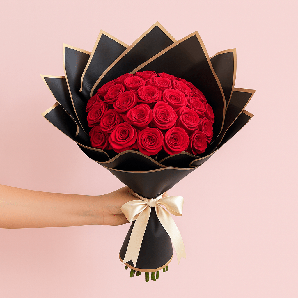 Ramo Buchon Red roses