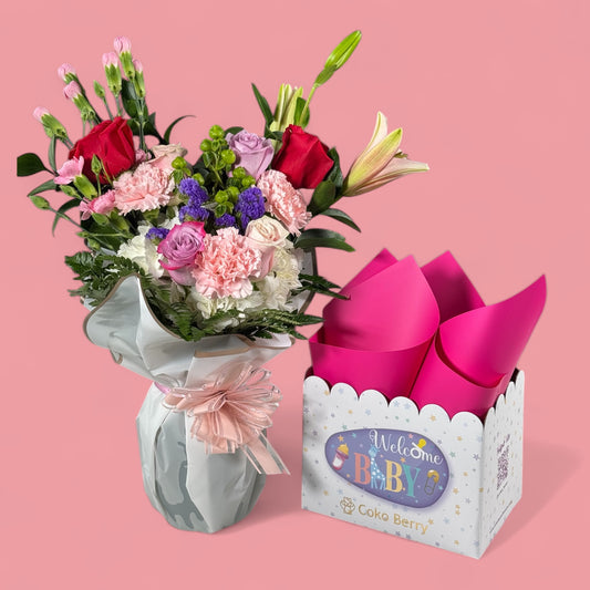 Welcome Hello Baby Flowers