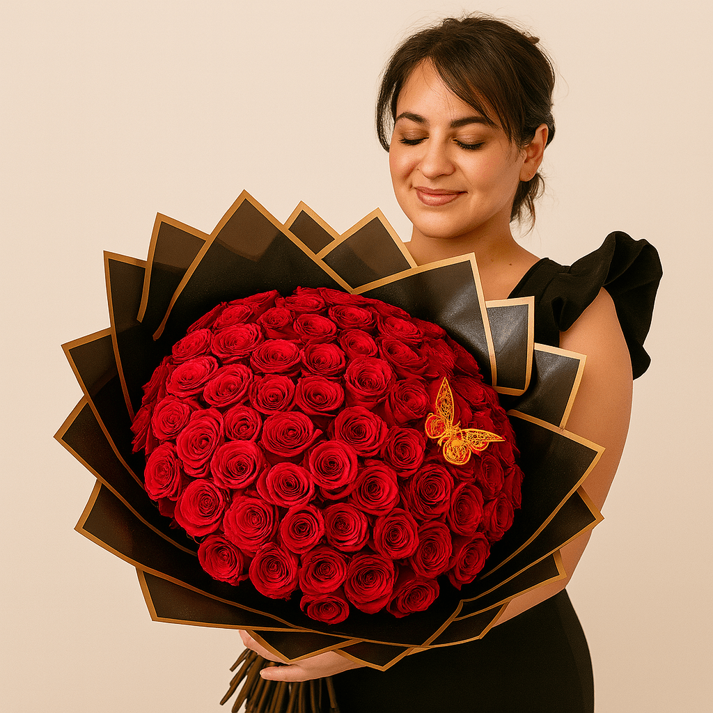 Ramo Buchon 100 roses