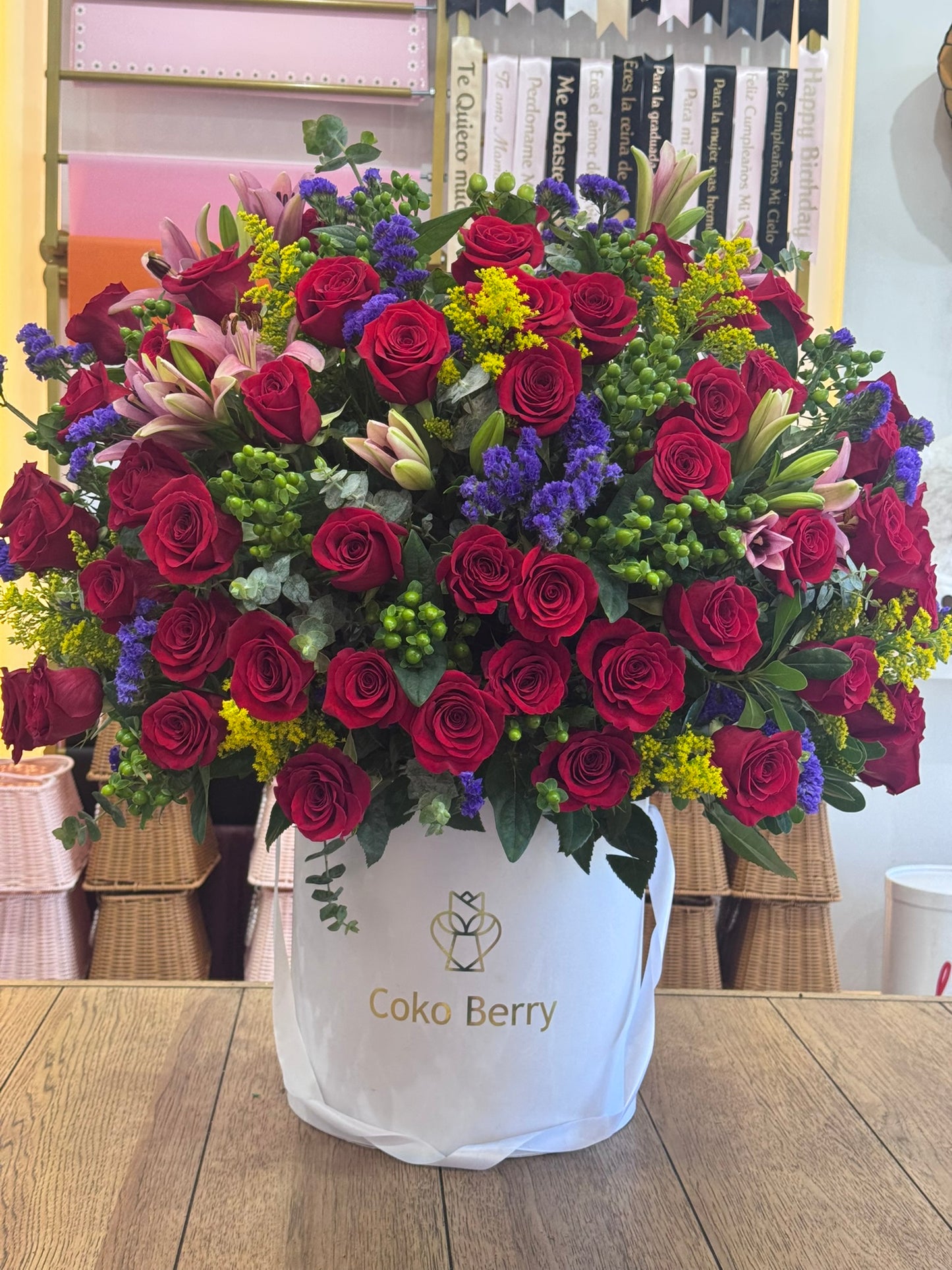 Luxury Bloom Box with Lilies
