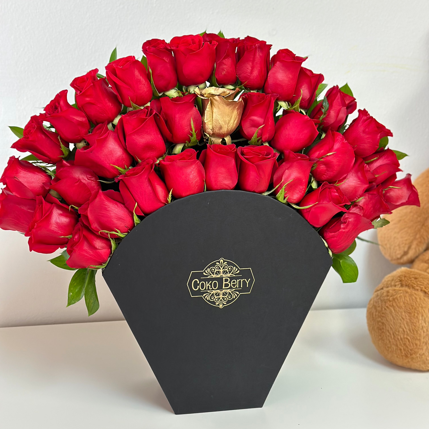 Lovely Sunset Roses Box
