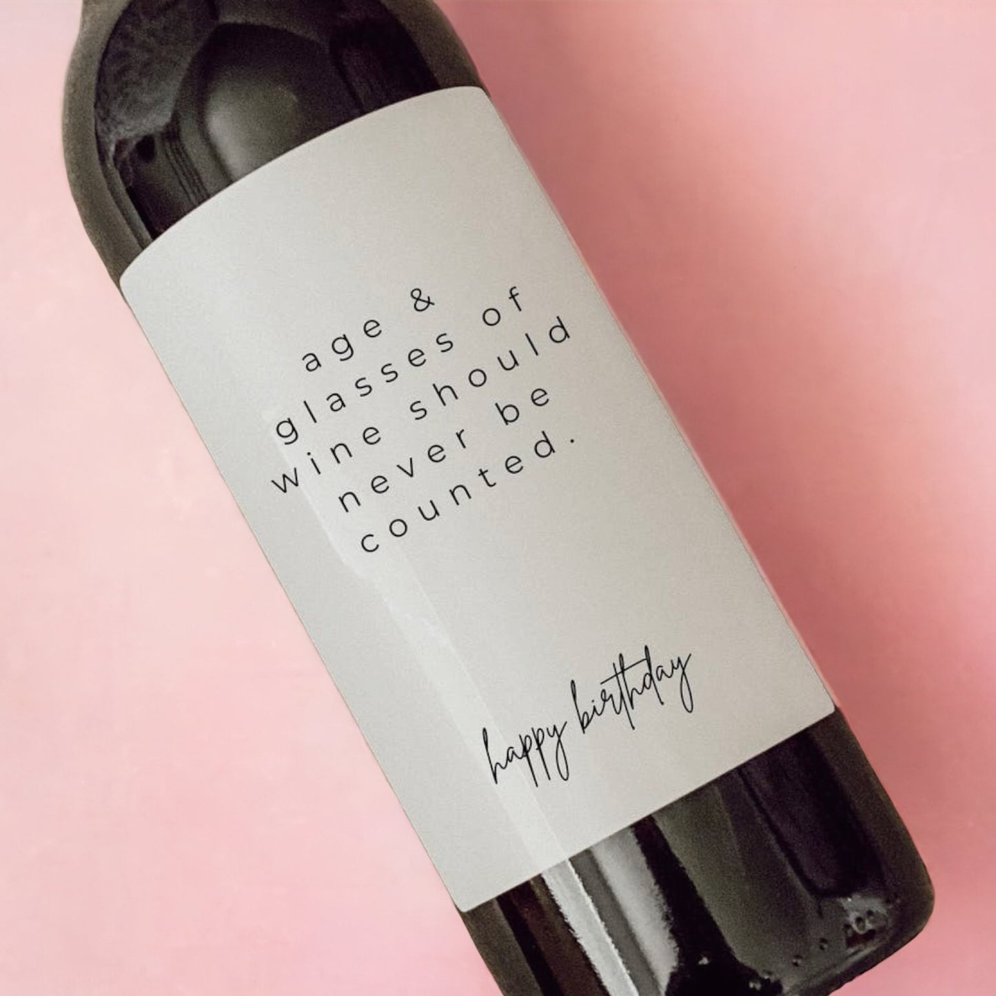 Wine - Age & Glasses Of Wine Should Never Be Counted