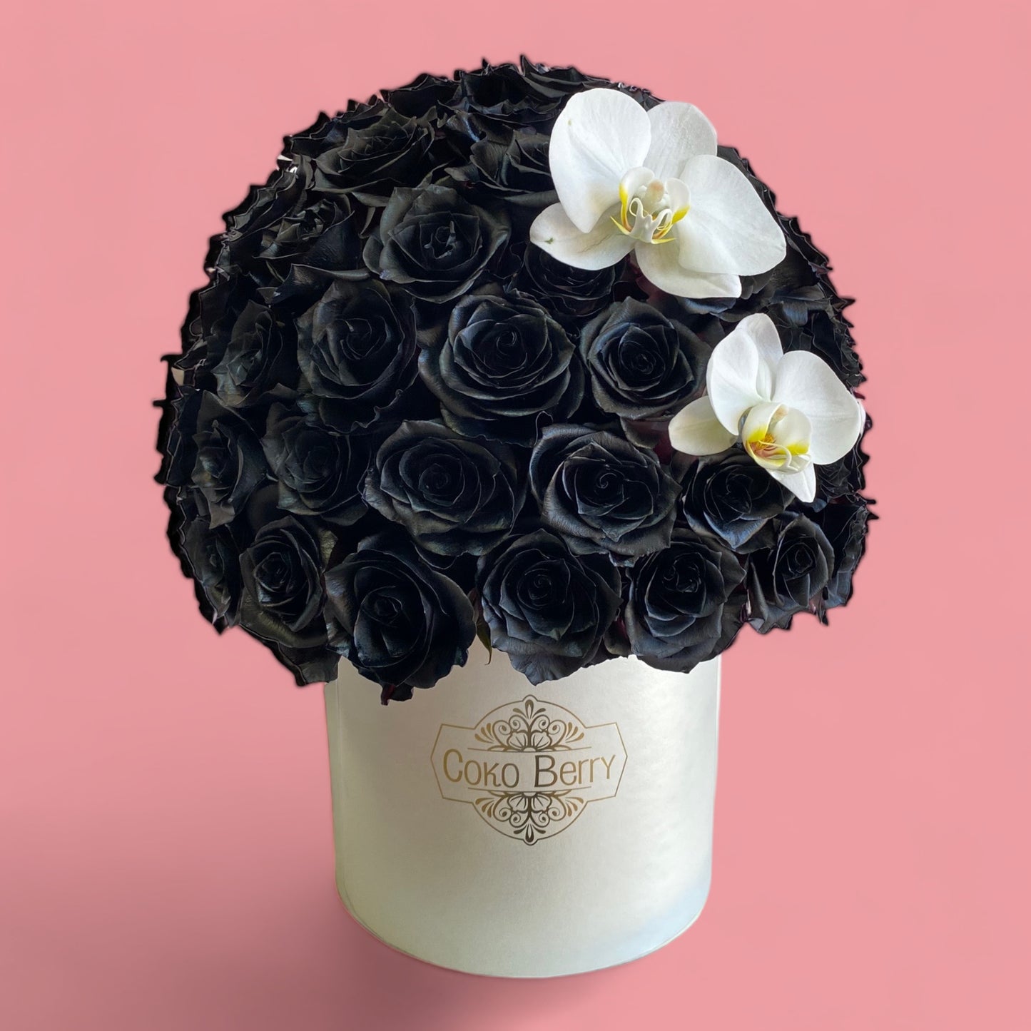 Gold Roses And Orchids Box