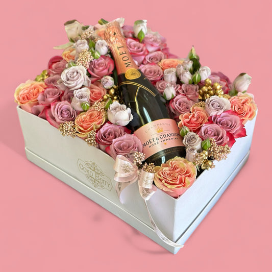 Moet And Flowers