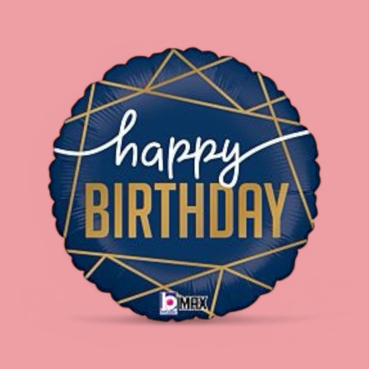 Birthday Navy - Small 17"