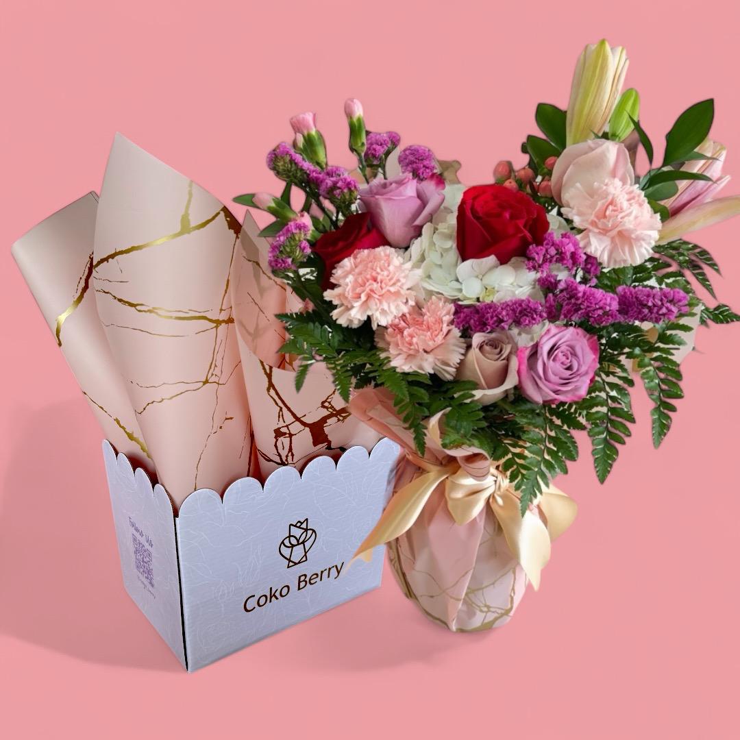 Coko Berry Flowers in vase