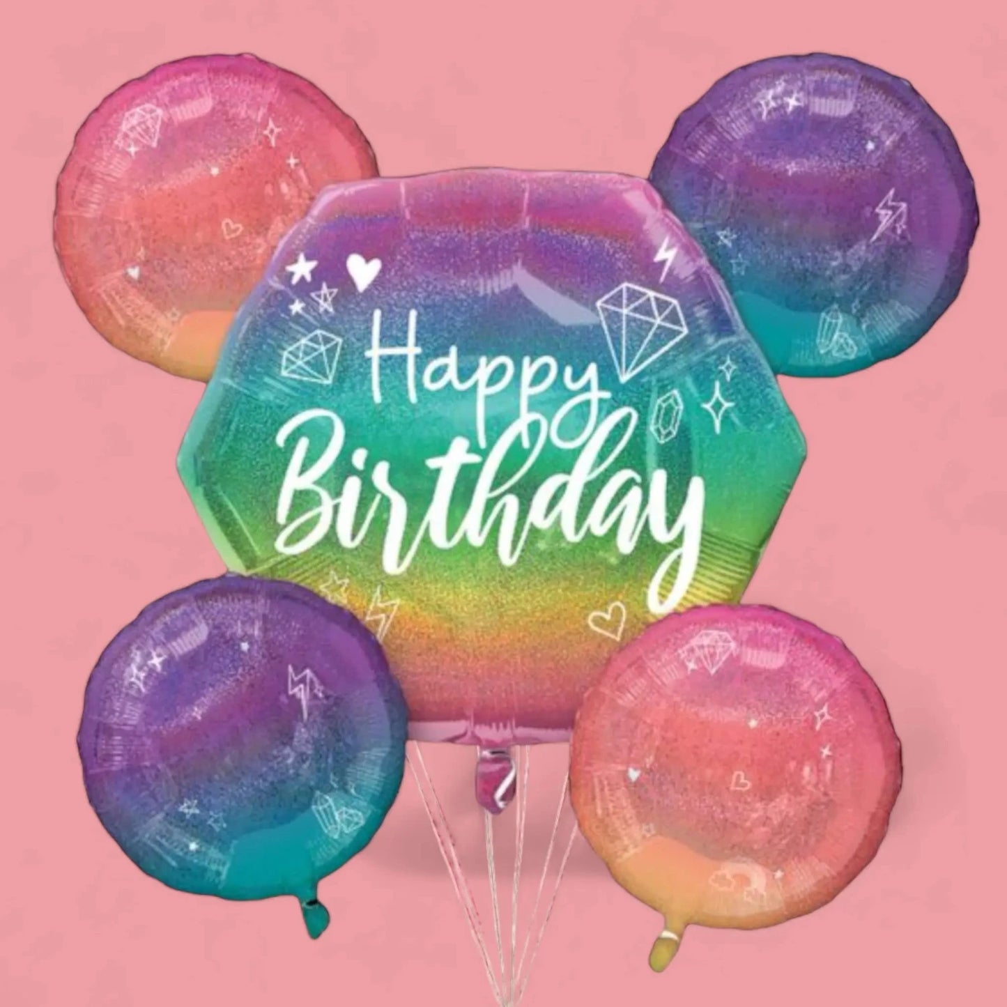 globos de cumpleanos en plano texas