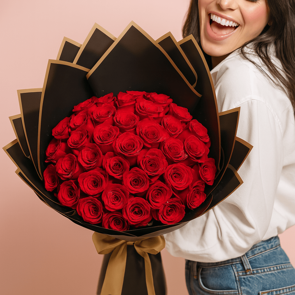 Ramo Buchon Red roses