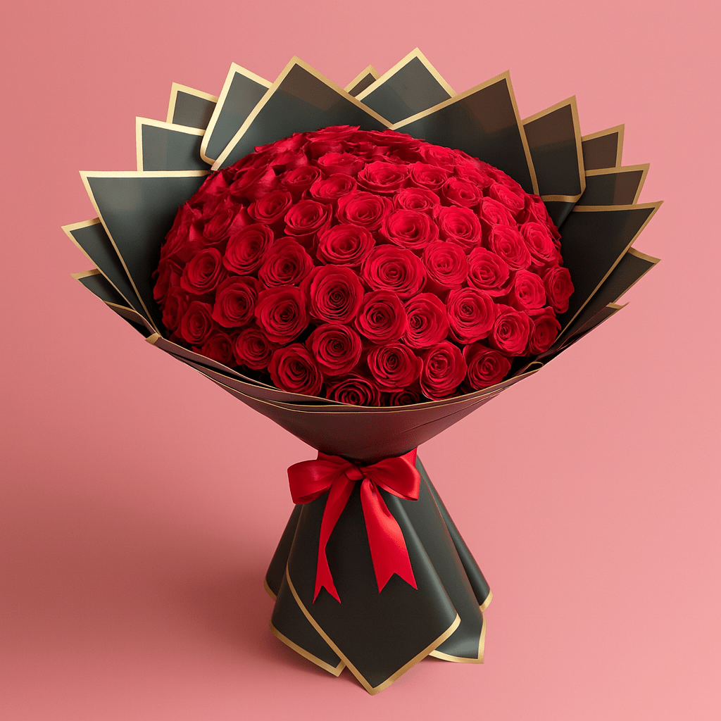 Ramo Buchon Red roses