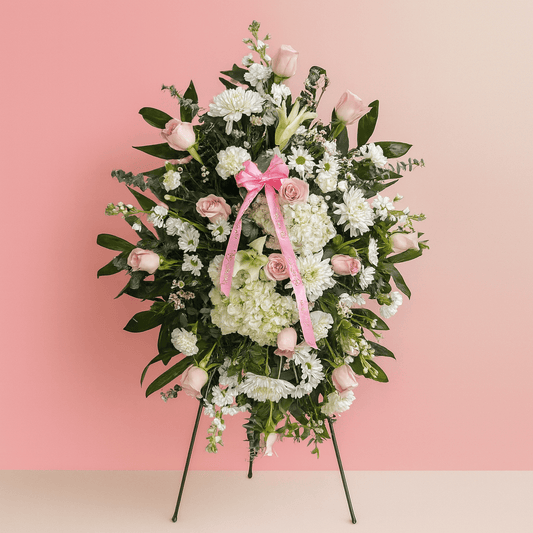 Easel Spray Sympathy Flowers