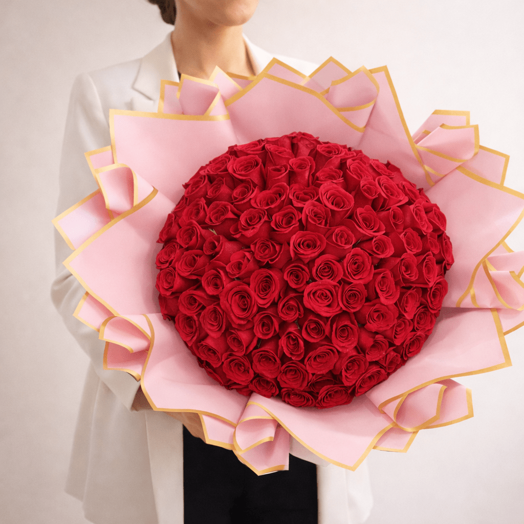 Ramo Buchon Red roses