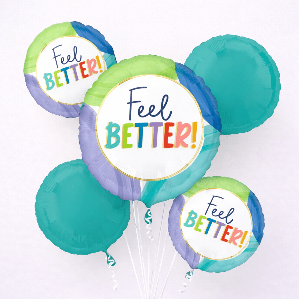 Feel Better Balloons Get Well Gift Delivery Dallas TX - Coko Berry Flowers