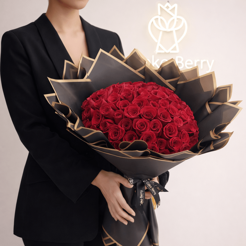 Ramo Buchon Red roses