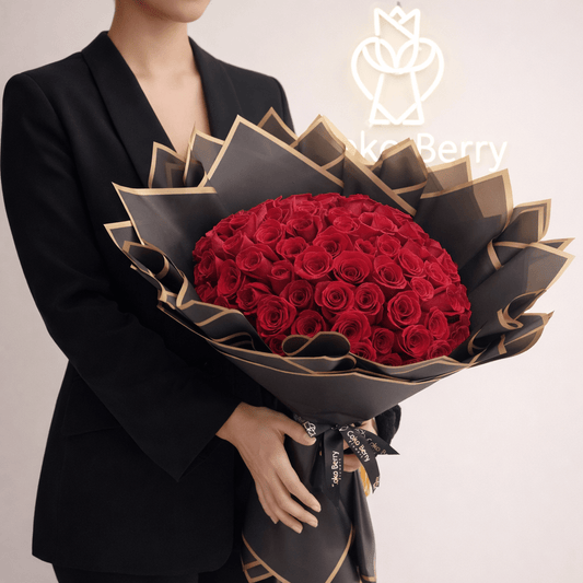 Ramo Buchon Red roses