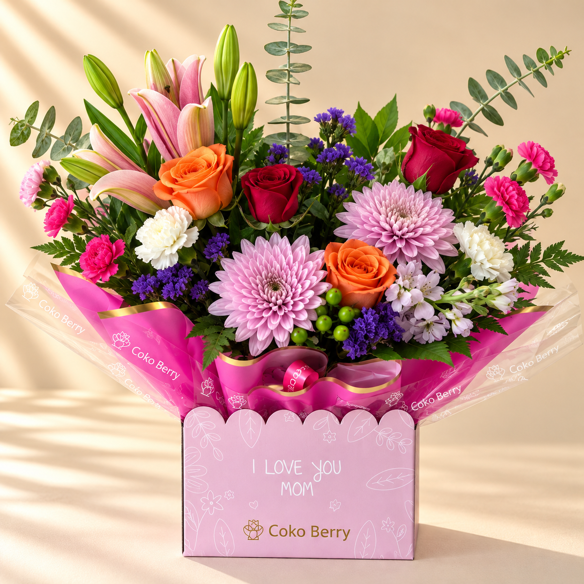 I love you Mom Flowers