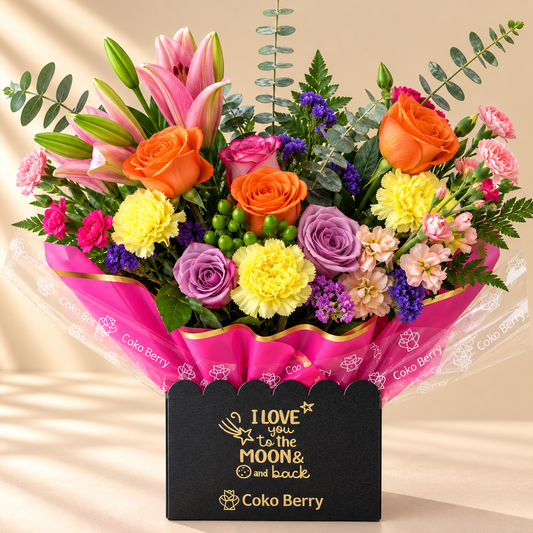 I love You to the Moon & back Flowers