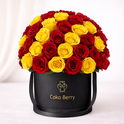 Yellow and Red Roses Dome