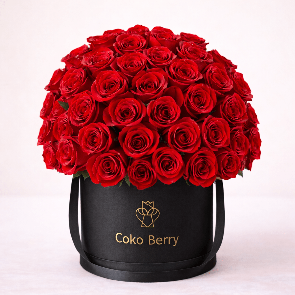 Romantic Red Rose Dome Box