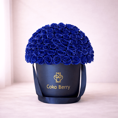 Special Blue Roses Dome Box