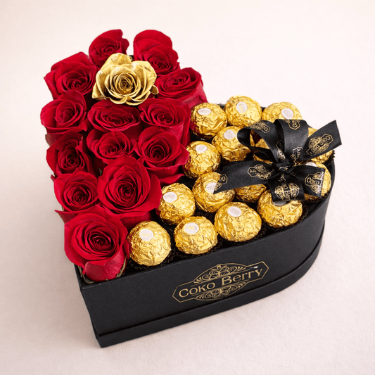 Roses And Chocolates Heart
