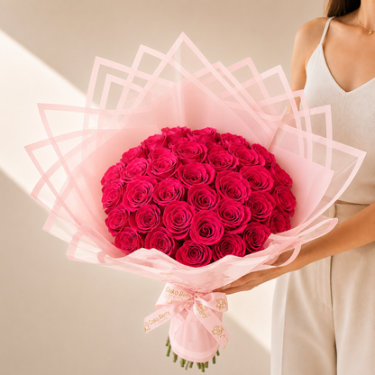 Ramo Buchon Red roses