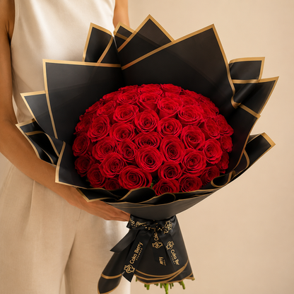 Ramo Buchon Red roses