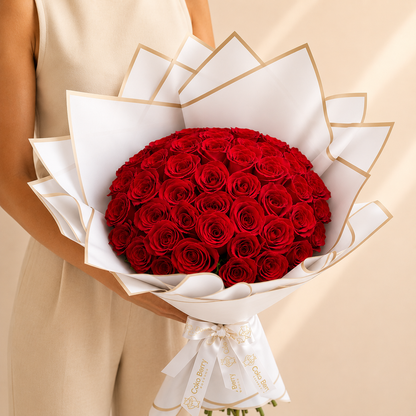 Ramo Buchon Red roses