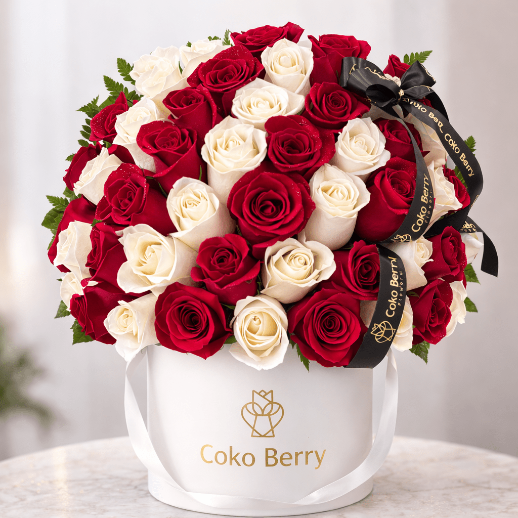 White and Red Roses Dome