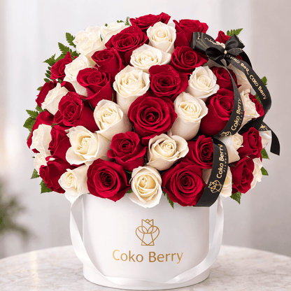 White and Red Roses Dome