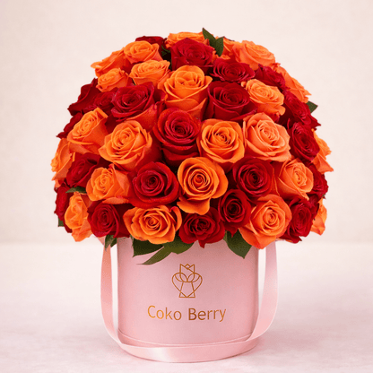 Orange and Red Roses Dome