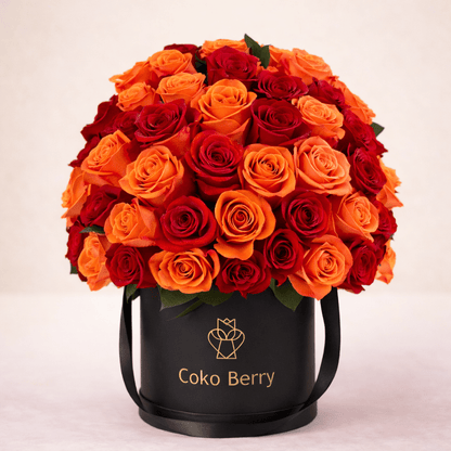 Orange and Red Roses Dome