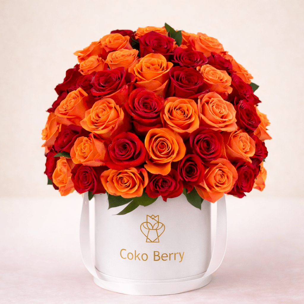 Orange and Red Roses Dome
