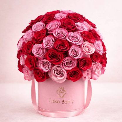 Purple and Red Roses Dome