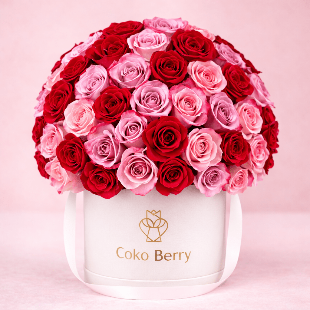 Purple and Red Roses Dome
