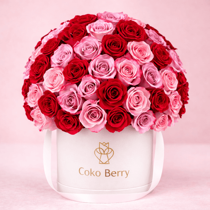 Purple and Red Roses Dome