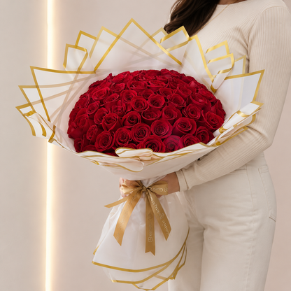 Ramo Buchon Red roses