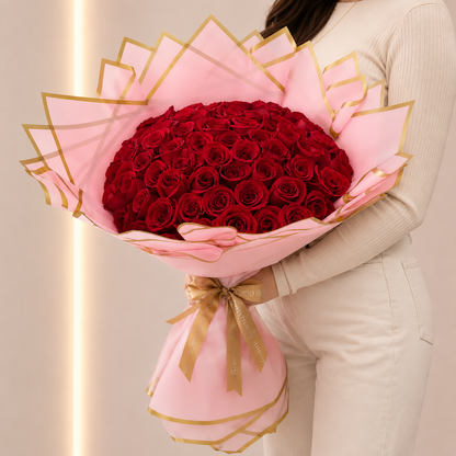 Ramo Buchon Red roses