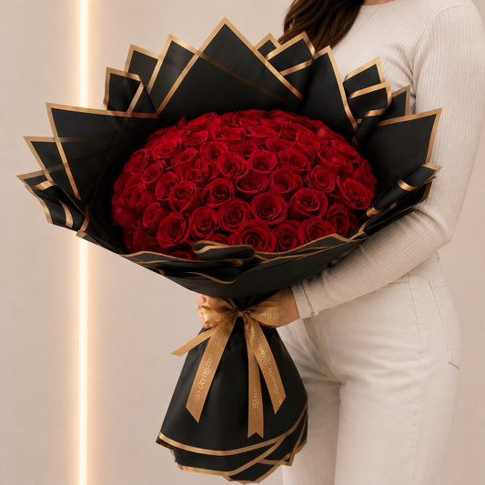 Ramo Buchon Red roses