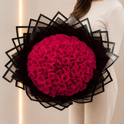 Ramo Buchon Red roses