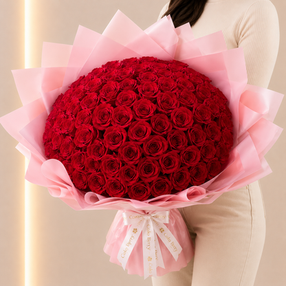 Ramo Buchon Red roses
