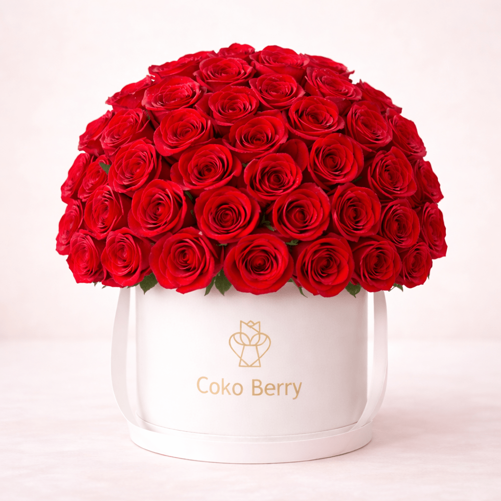 Romantic Red Rose Dome Box