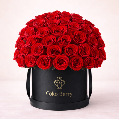 Romantic Red Rose Dome Box