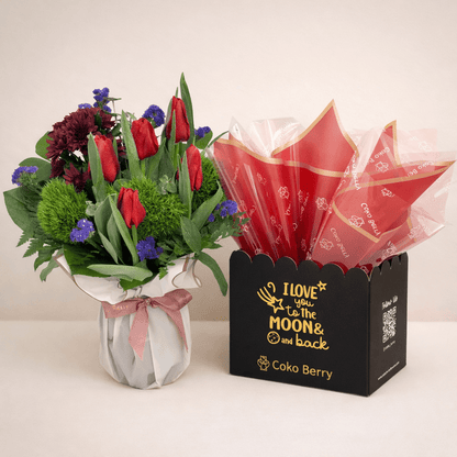 I love you to the moon and back Flowers