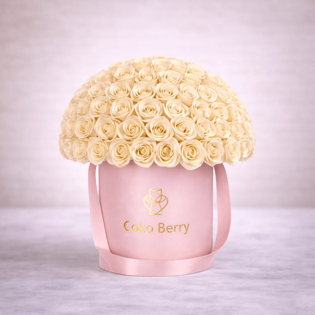Special Yellow Roses Dome Box