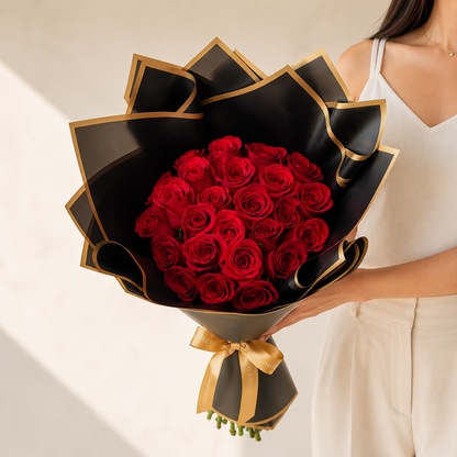 Ramo Buchon Red roses
