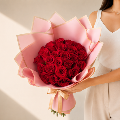 Ramo Buchon Red roses