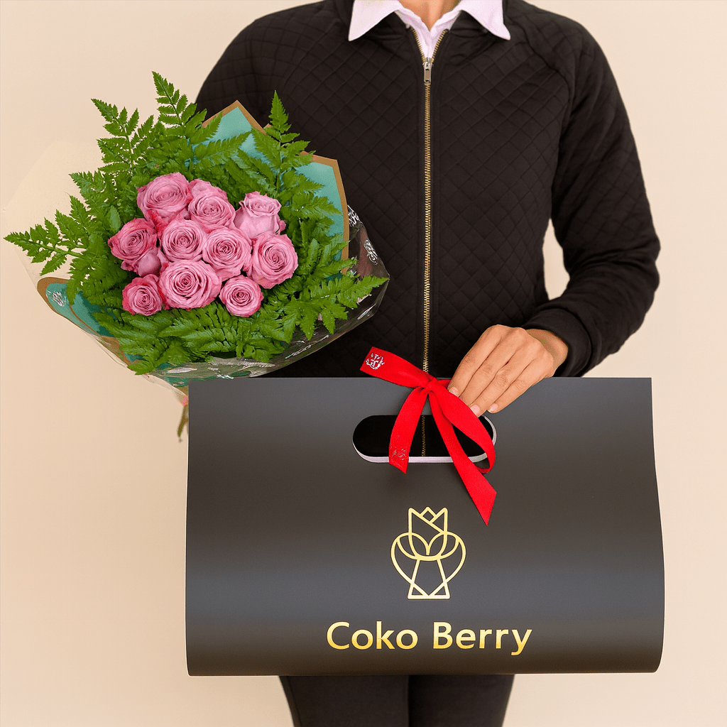 Carry On Purple roses